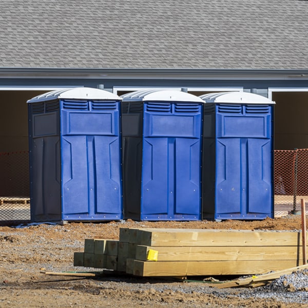 what is the maximum capacity for a single porta potty in Gualala California